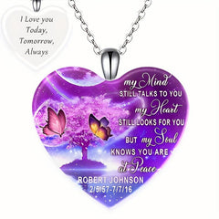 Crystal Pendant Necklace Dream Butterfly English Birthday Gift