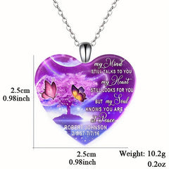 Crystal Pendant Necklace Dream Butterfly English Birthday Gift
