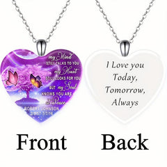 Crystal Pendant Necklace Dream Butterfly English Birthday Gift