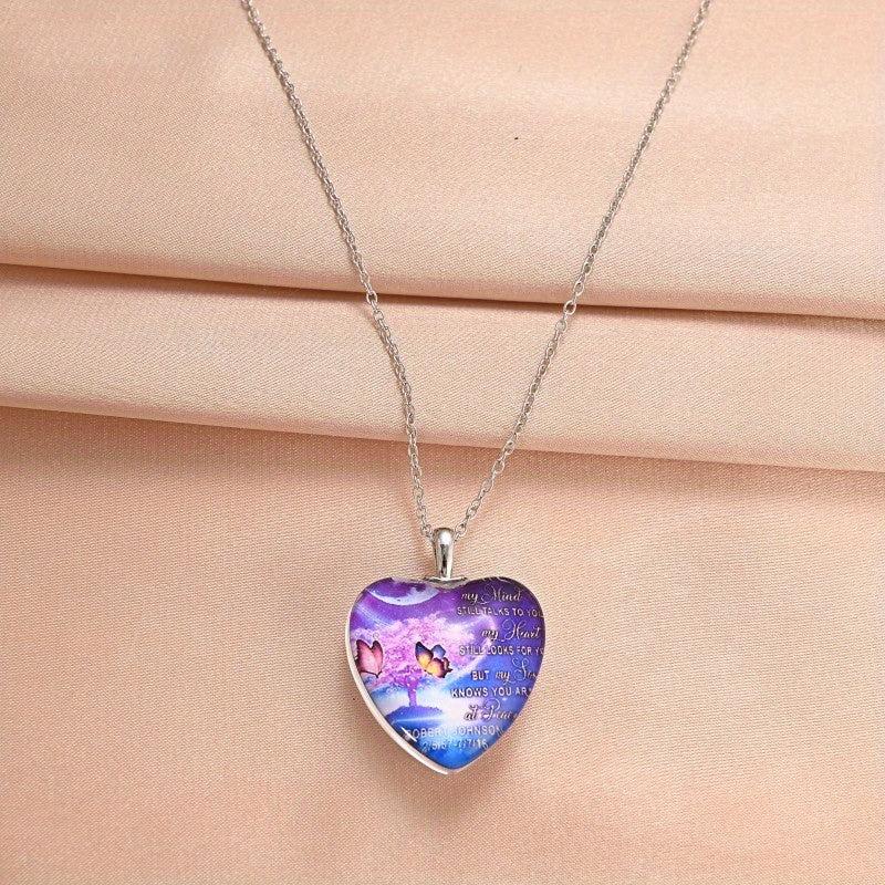 Crystal Pendant Necklace Dream Butterfly English Birthday Gift