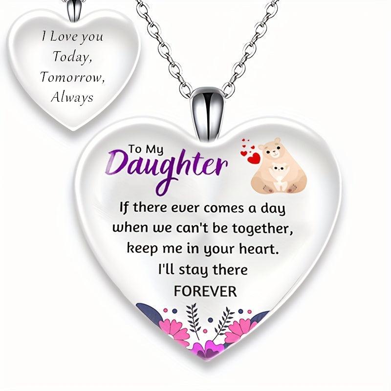 Crystal Pendant Alphabet Necklace English Birthday Gift for Him and Her