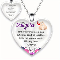 Crystal Pendant Alphabet Necklace English Birthday Gift for Him and Her