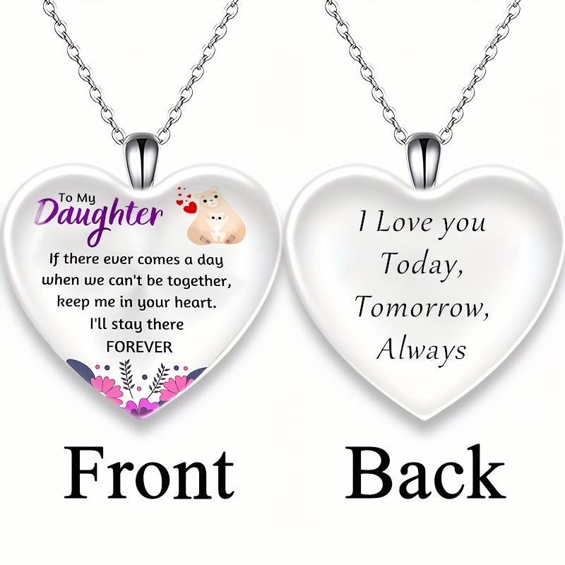 Crystal Pendant Alphabet Necklace English Birthday Gift for Him and Her