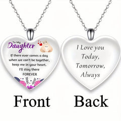 Crystal Pendant Alphabet Necklace English Birthday Gift for Him and Her