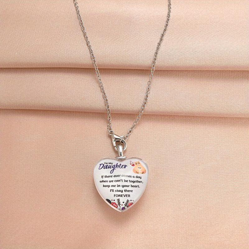Crystal Pendant Alphabet Necklace English Birthday Gift for Him and Her