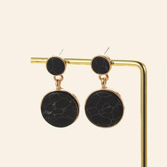 Imitated Marble Pattern Earrings For Women