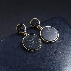 Imitated Marble Pattern Earrings For Women