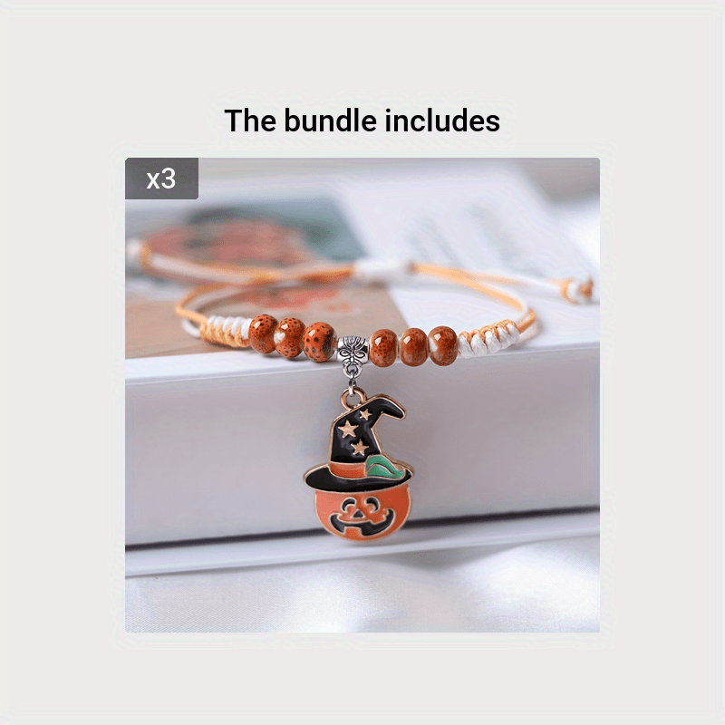 Pumpkin Bracelet Woven Ceramic Jewelry Gift Bracelet