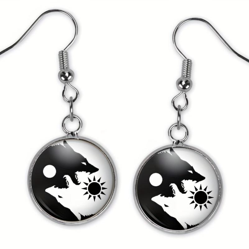 Yin & Yang Wolf Round Jewelry Set