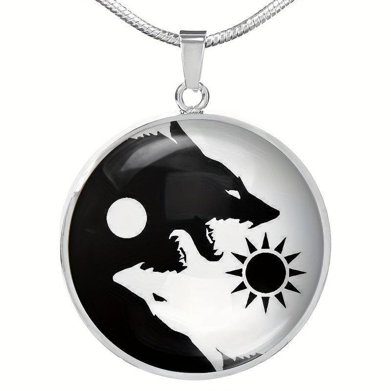 Yin & Yang Wolf Round Jewelry Set