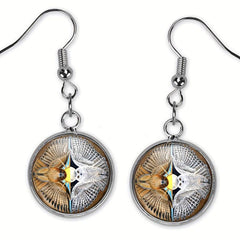 Yin And Yang Owl Pendant Jewelry Set, Halloween Christmas Gift