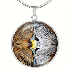 Yin And Yang Owl Pendant Jewelry Set, Halloween Christmas Gift