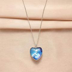 Heart Pony Pattern Pendant Necklace Toy For Children