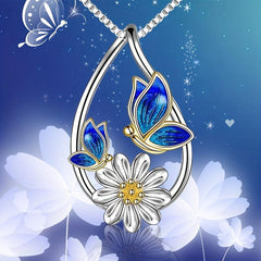 Butterfly Pendant Necklace Men's Women's Banquet Jewelry
