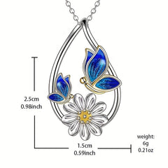 Butterfly Pendant Necklace Men's Women's Banquet Jewelry