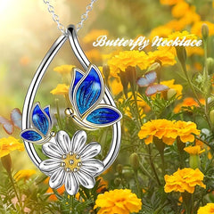 Butterfly Pendant Necklace Men's Women's Banquet Jewelry