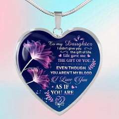 Heart Pendant Necklace Toy for Kids Daughters Holiday Birthday Gift