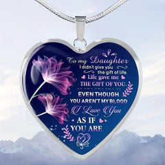 Heart Pendant Necklace Toy for Kids Daughters Holiday Birthday Gift