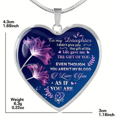 Heart Pendant Necklace Toy for Kids Daughters Holiday Birthday Gift