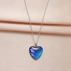 Heart Pendant Necklace Toy for Kids Daughters Holiday Birthday Gift