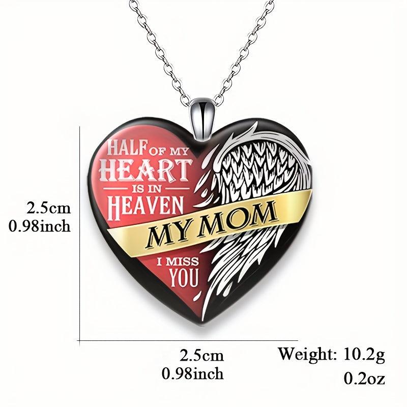 Crystal Love Pendant Necklace Letter Necklace Birthday Gift