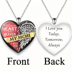 Crystal Love Pendant Necklace Letter Necklace Birthday Gift