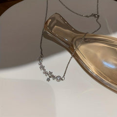 Women's Bow Necklace Light Collarbone Chain