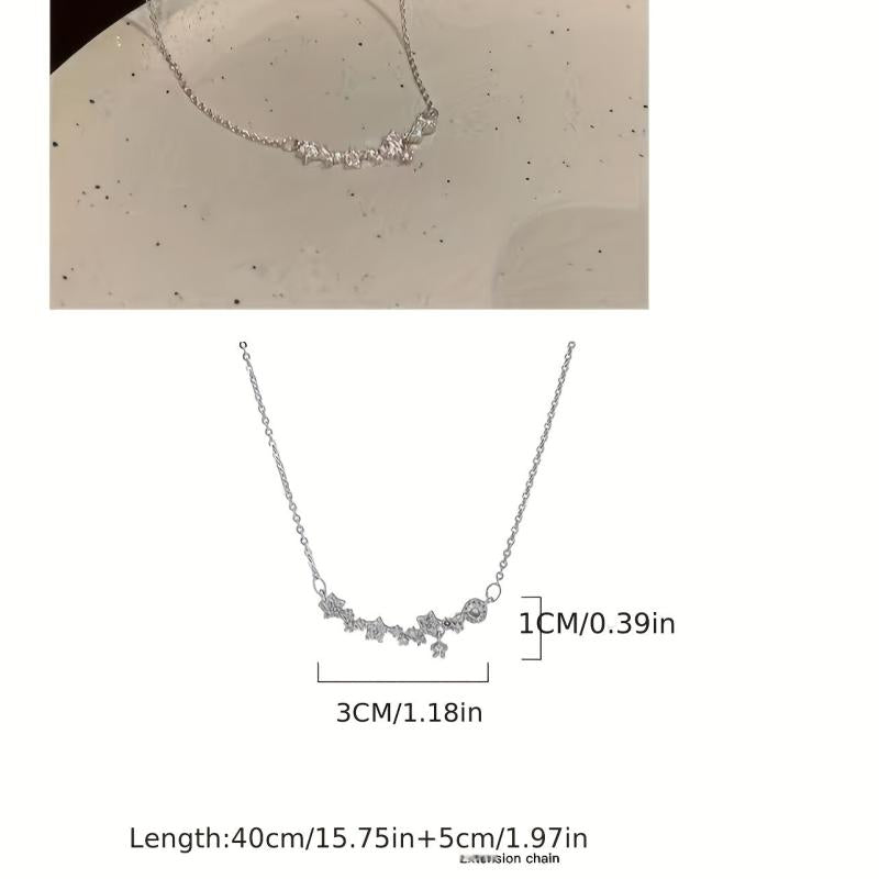 Women's Bow Necklace Light Collarbone Chain