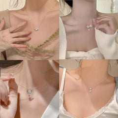 Women's Bow Necklace Light Collarbone Chain
