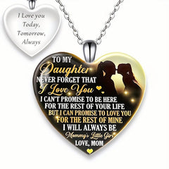 Crystal Pendant Alphabet Necklace English Birthday Gift For Him & Her