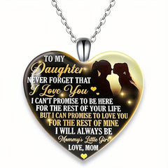 Crystal Pendant Alphabet Necklace English Birthday Gift For Him & Her