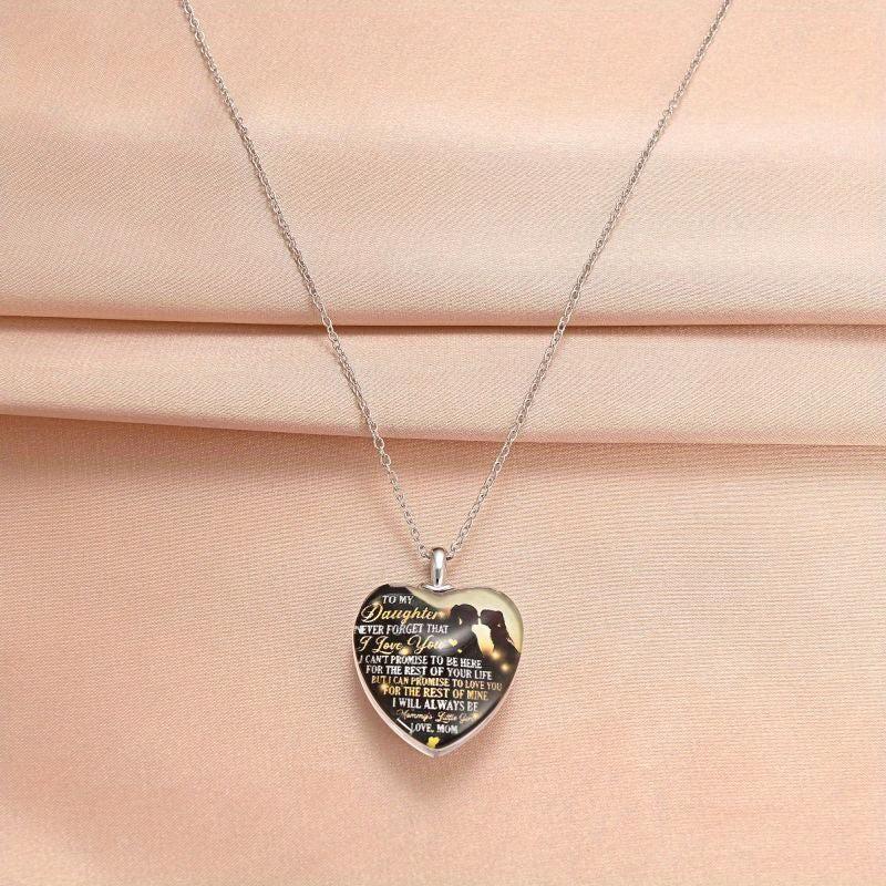 Crystal Pendant Alphabet Necklace English Birthday Gift For Him & Her