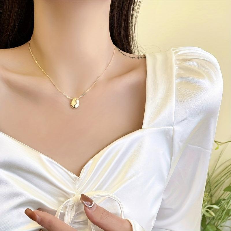 Summer Drop Pendant Necklace Metal Feeling Clavicle Chain