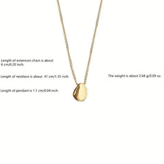 Summer Drop Pendant Necklace Metal Feeling Clavicle Chain