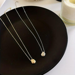 Summer Drop Pendant Necklace Metal Feeling Clavicle Chain