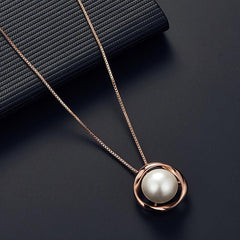 Halloween Jewelry Set Pearl Pendant Necklace Earrings