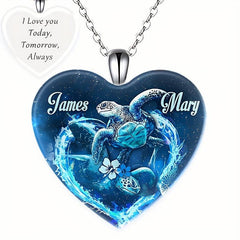 Crystal Pendant Necklace Dream Turtle English Birthday Gift
