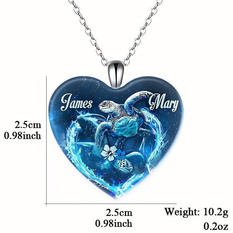 Crystal Pendant Necklace Dream Turtle English Birthday Gift
