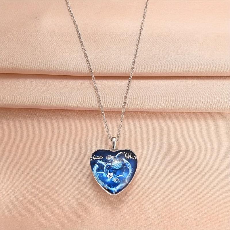 Crystal Pendant Necklace Dream Turtle English Birthday Gift