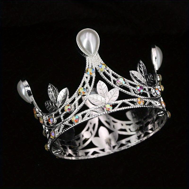 Beaded Crown Bridal Jewelry Wedding Hair Accessories