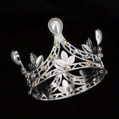 Beaded Crown Bridal Jewelry Wedding Hair Accessories