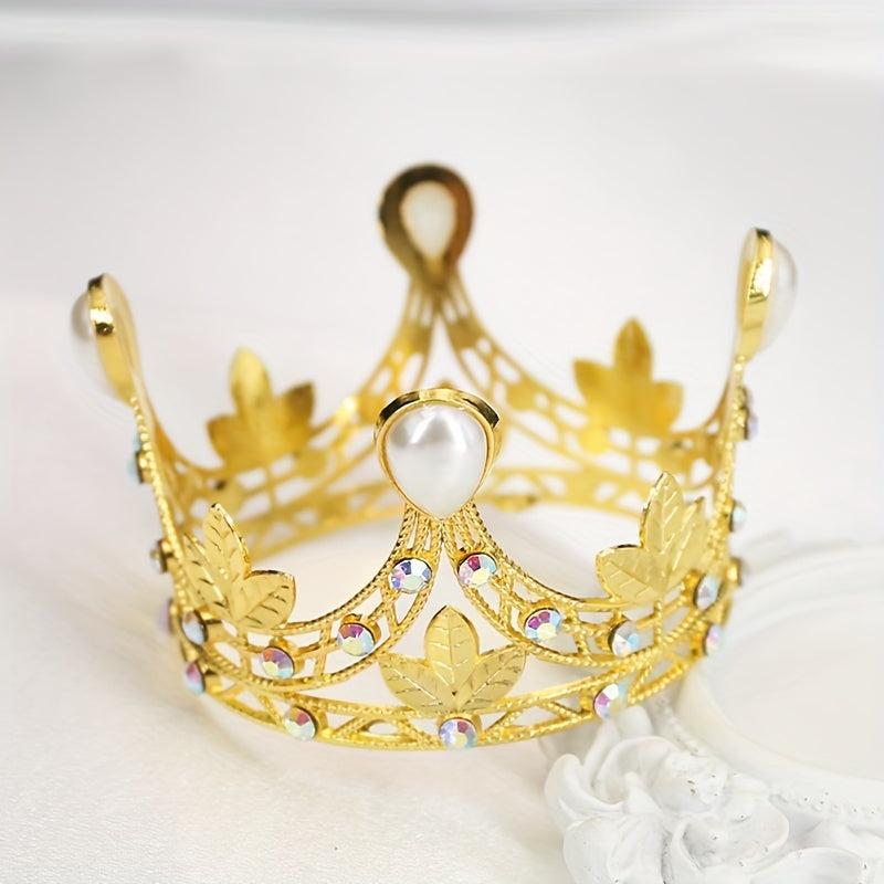 Beaded Crown Bridal Jewelry Wedding Hair Accessories