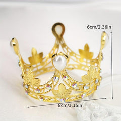 Beaded Crown Bridal Jewelry Wedding Hair Accessories