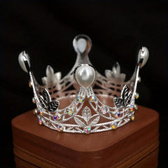 Beaded Crown Bridal Jewelry Wedding Hair Accessories