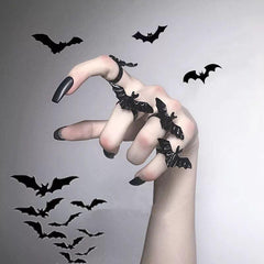 Gothic Bat Ring Punk Adjustable Index Ring