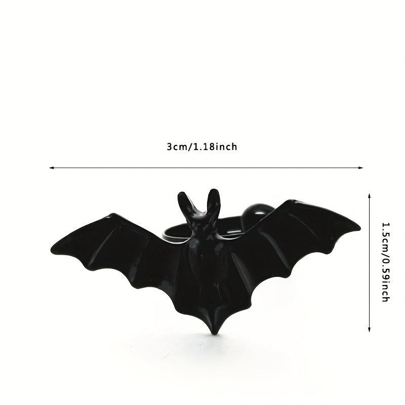 Gothic Bat Ring Punk Adjustable Index Ring