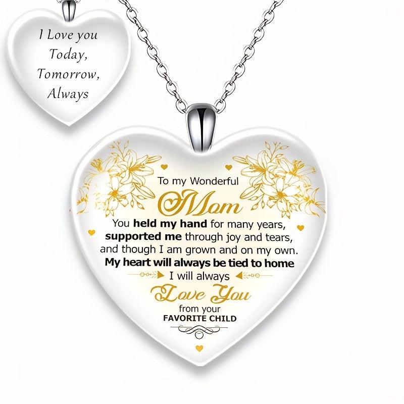 Crystal Pendant Alphabet Necklace English Birthday Gift