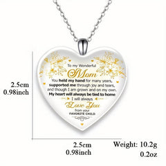 Crystal Pendant Alphabet Necklace English Birthday Gift