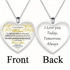 Crystal Pendant Alphabet Necklace English Birthday Gift