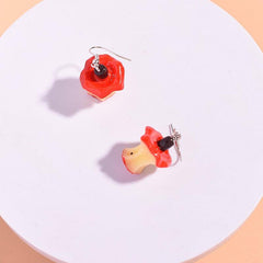 Fun Fruit Earrings Sweet Love Ear Jewelry For Girls Women